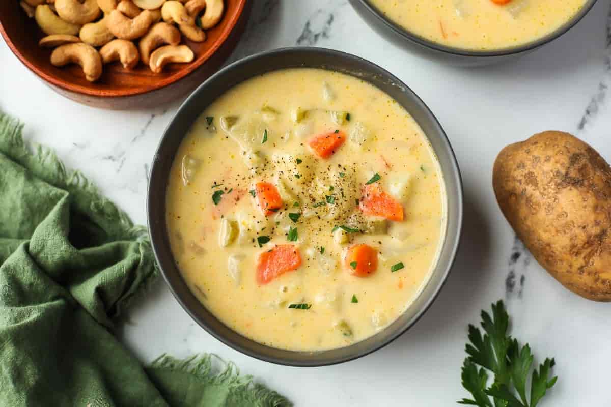 فروش سوپ نیمه آماده سیب زمینی و پنیر + قیمت خرید به صرفه